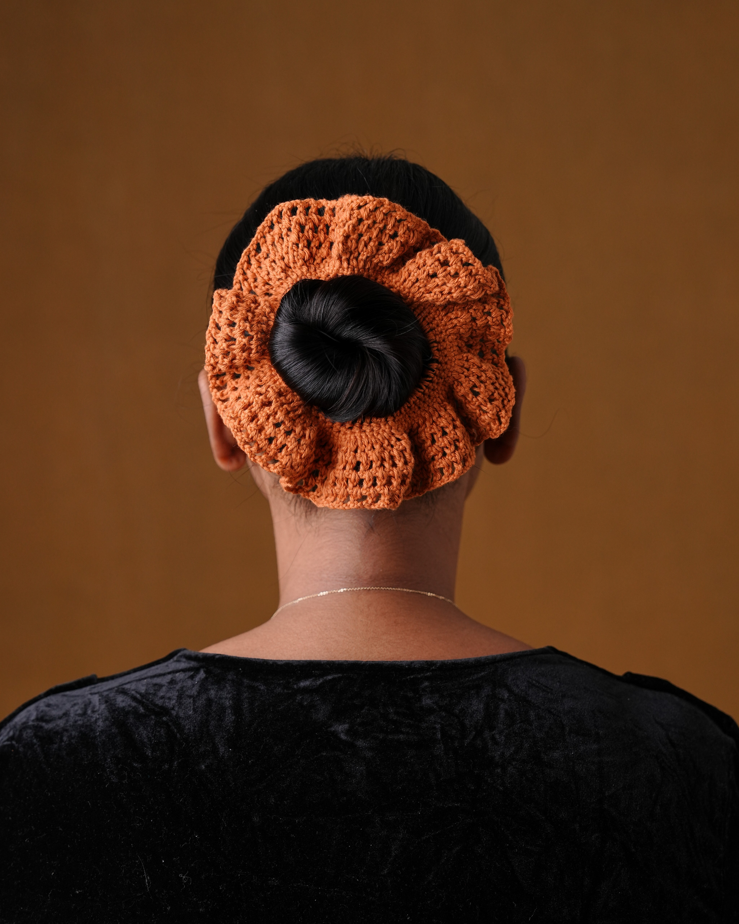 Crochet Toffee Hair Butterfly Pattern Rubber Band For Women