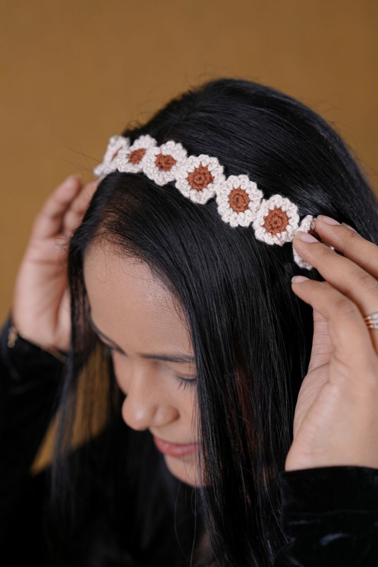 Floral Hairband CREAM